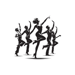 Tap Dance Dancers Vector (5).eps