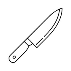 chef s knife icon, chef s knife vector illustration-simple illustration of chef s knife, perfect for chef s knife logos and icons