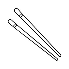 chopsticks icon, chopsticks vector illustration-simple illustration of chopsticks, perfect for chopsticks logos and icons