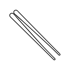chopsticks icon, chopsticks vector illustration-simple illustration of chopsticks, perfect for chopsticks logos and icons