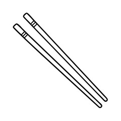 chopsticks icon, chopsticks vector illustration-simple illustration of chopsticks, perfect for chopsticks logos and icons