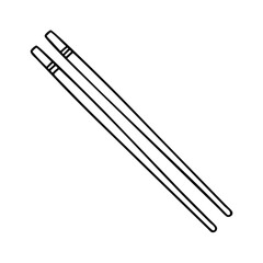 chopsticks icon, chopsticks vector illustration-simple illustration of chopsticks, perfect for chopsticks logos and icons