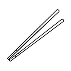 chopsticks icon, chopsticks vector illustration-simple illustration of chopsticks, perfect for chopsticks logos and icons