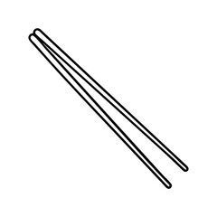 chopsticks icon, chopsticks vector illustration-simple illustration of chopsticks, perfect for chopsticks logos and icons