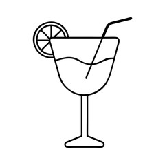 cocktail glass icon, cocktail glass vector illustration-simple illustration of cocktail glass, perfect for cocktail glass logos and icons
