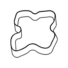 cookie cutter icon, cookie cutter vector illustration-simple illustration of cookie cutter, perfect for cookie cutter logos and icons