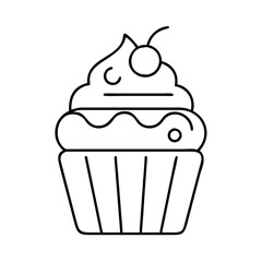 cupcake icon icon, cupcake icon vector illustration-simple illustration of cupcake icon, perfect for cupcake icon logos and icons