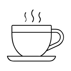 cup of coffee icon, cup of coffee vector illustration-simple illustration of cup of coffee, perfect for cup of coffee logos and icons