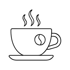 cup of coffee icon, cup of coffee vector illustration-simple illustration of cup of coffee, perfect for cup of coffee logos and icons