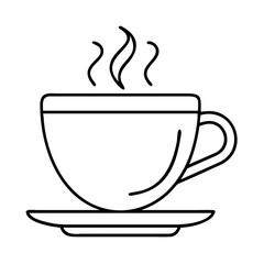 cup of coffee icon, cup of coffee vector illustration-simple illustration of cup of coffee, perfect for cup of coffee logos and icons