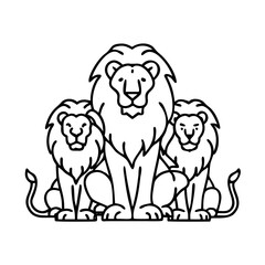 lion pride icon, lion pride vector illustration-simple illustration of lion pride, perfect for lion pride logos and icons