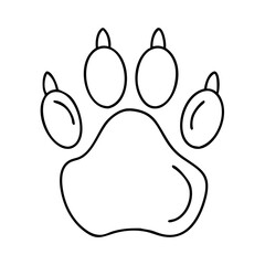 lion s paw print icon, lion s paw print vector illustration-simple illustration of lion s paw print, perfect for lion s paw print logos and icons
