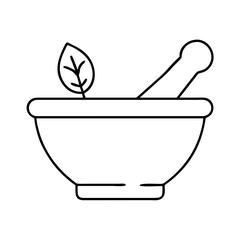 mortar and pestle icon, mortar and pestle vector illustration-simple illustration of mortar and pestle, perfect for mortar and pestle logos and icons