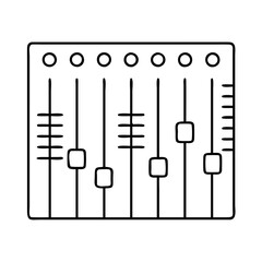 music equalizer icon, music equalizer vector illustration-simple illustration of music equalizer, perfect for music equalizer logos and icons