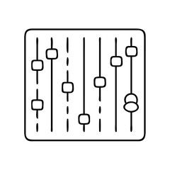 music equalizer icon, music equalizer vector illustration-simple illustration of music equalizer, perfect for music equalizer logos and icons