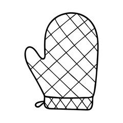 oven mitt icon, oven mitt vector illustration-simple illustration of oven mitt, perfect for oven mitt logos and icons
