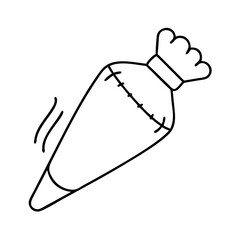 piping bag for icing icon, piping bag for icing vector illustration-simple illustration of piping bag for icing, perfect for piping bag for icing logos and icons