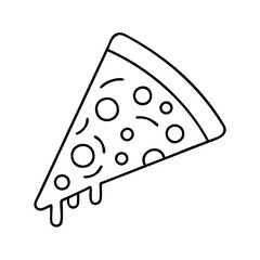 pizza slice icon, pizza slice vector illustration-simple illustration of pizza slice, perfect for pizza slice logos and icons