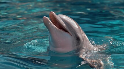 Bottlenose Dolphin Emerging from Water