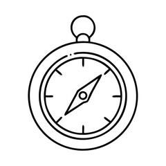 pocket compass icon, pocket compass vector illustration-simple illustration of pocket compass, perfect for pocket compass logos and icons © Saedul
