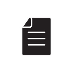 Black shaped isolated archive cyberspace document for User Interface file page. Vector icon in flat style
