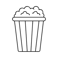 popcorn bucket icon, popcorn bucket vector illustration-simple illustration of popcorn bucket, perfect for popcorn bucket logos and icons
