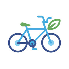 Bicycle Side View Icon Representing Eco-Friendly Travel and Sustainable Transportation