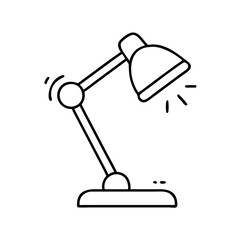 reading lamp icon, reading lamp vector illustration-simple illustration of reading lamp, perfect for reading lamp logos and icons