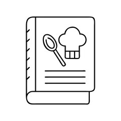 recipe book icon, recipe book vector illustration-simple illustration of recipe book, perfect for recipe book logos and icons