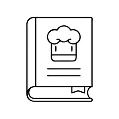 recipe book icon, recipe book vector illustration-simple illustration of recipe book, perfect for recipe book logos and icons