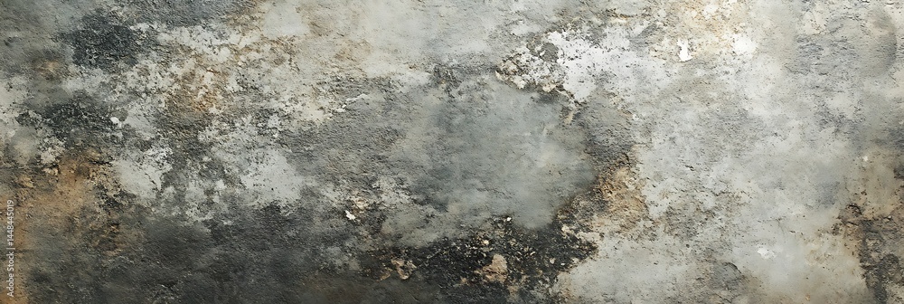 Poster textured wall: an abstract close-up view of a weathered wall, revealing the passage of time with its