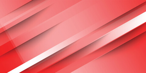 Fototapeta premium Abstract Red Gradient Background with Geometric Lines vector illustration eps10