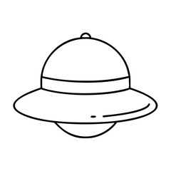 safari hat icon, safari hat vector illustration-simple illustration of safari hat, perfect for safari hat logos and icons