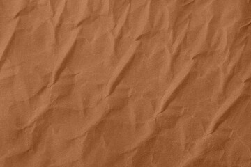 Abstract wrinkled brown crumpled paper texture background