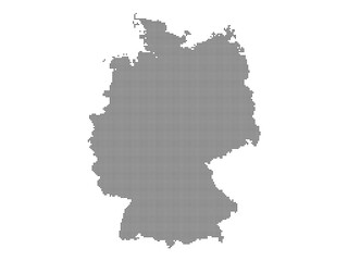 Dotted map of Germany XL