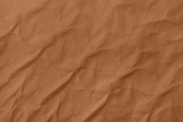 Abstract wrinkled brown crumpled paper texture background