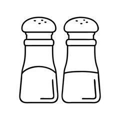 salt and pepper shakers icon, salt and pepper shakers vector illustration-simple illustration of salt and pepper shakers, perfect for salt and pepper shakers logos and icons