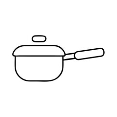 saucepan icon, saucepan vector illustration-simple illustration of saucepan, perfect for saucepan logos and icons
