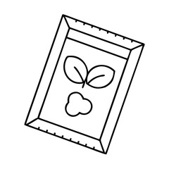 seed packet icon, seed packet vector illustration-simple illustration of seed packet, perfect for seed packet logos and icons