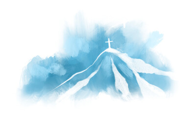 cross drawings for background religious concept illustration Can be applied to media and design work.