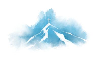 cross drawings for background religious concept illustration Can be applied to media and design work.