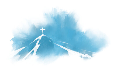 cross drawings for background religious concept illustration Can be applied to media and design work.