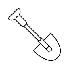 shovel icon, shovel vector illustration-simple illustration of shovel, perfect for shovel logos and icons