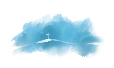 cross drawings for background religious concept illustration Can be applied to media and design work.