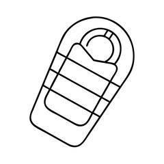 sleeping bag icon, sleeping bag vector illustration-simple illustration of sleeping bag, perfect for sleeping bag logos and icons