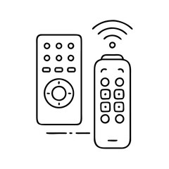 smart remote control icon, smart remote control vector illustration-simple illustration of smart remote control, perfect for smart remote control logos and icons