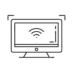 smart tv icon icon, smart tv icon vector illustration-simple illustration of smart tv icon, perfect for smart tv icon logos and icons