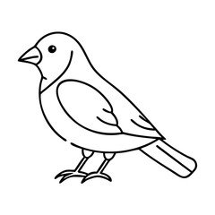 sparrow icon, sparrow vector illustration-simple illustration of sparrow, perfect for sparrow logos and icons