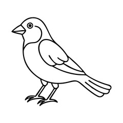 sparrow icon, sparrow vector illustration-simple illustration of sparrow, perfect for sparrow logos and icons