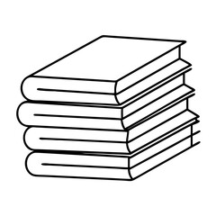 stack of books icon, stack of books vector illustration-simple illustration of stack of books, perfect for stack of books logos and icons